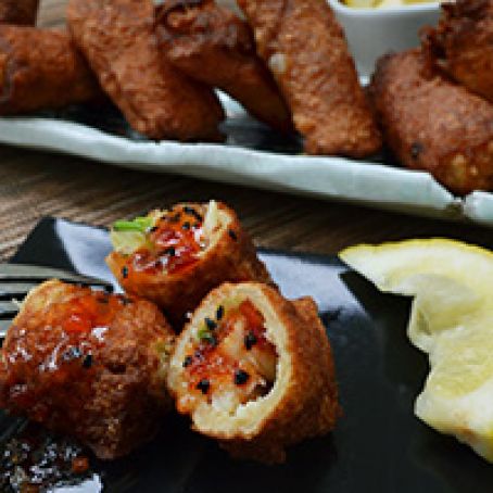 shrimp or lobster Rolls with Thai Chile Sauce