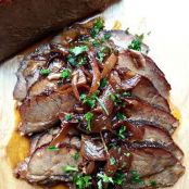 Beer Braised Brisket with Onion Jam