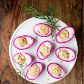 Beet-Pickled Deviled Eggs