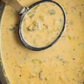 Three-Cheese Broccoli Soup