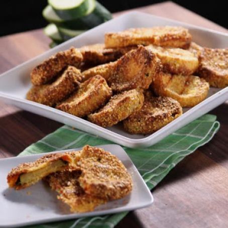 Baked Green Tomatoes and Zucchini (Not My Mama's Meals)
