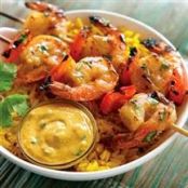 Grilled Curry Shrimp