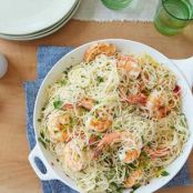 Simple Shrimp Scampi with Angel Hair Pasta