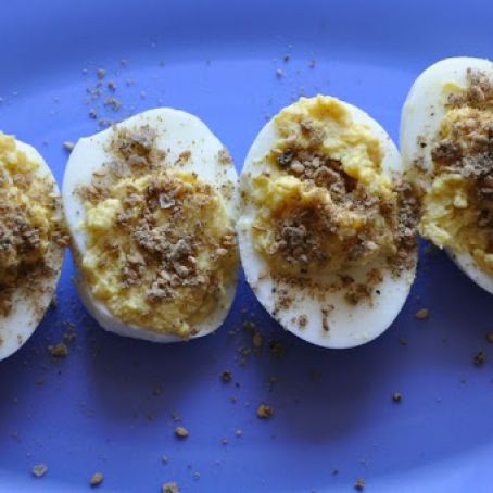 Dukkah Deviled Eggs