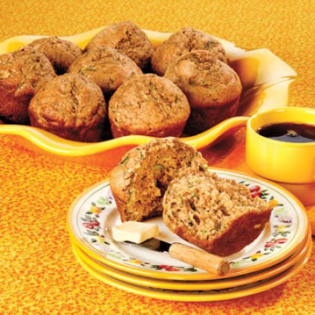 Summer Spiced Healthy Zucchini Muffins