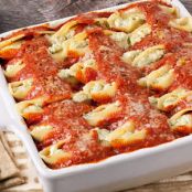 Ricotta and Pesto Stuffed Shells