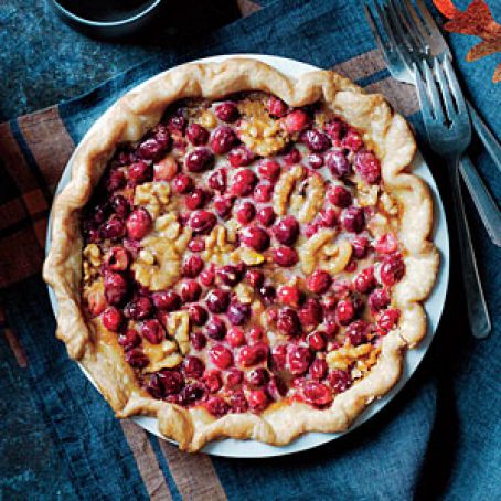 Maple Walnut Cranberry Pie