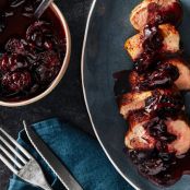 Spiced Pork Tenderloin With Cherry-Thyme Pan Sauce
