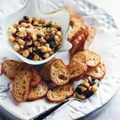 Chickpea and Mint Crostini