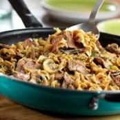 One Dish Beef Stroganoff