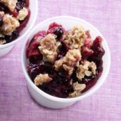 Blueberry-Rhubarb Crisp