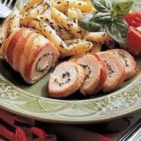 CHICKEN ROULADE w/BACON & CHEESE