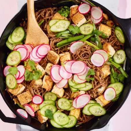 Sweet and Spicy Tofu With Soba Noodles