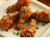 Sticky Ginger Garlic Chicken Wings