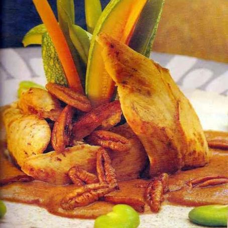 Pechugas en salsa de nuez