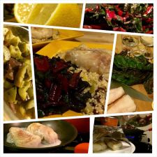 Seared Cod with Sautéed Greens & Quinoa