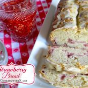 Cooking with K | Southern Kitchen Happenings: Strawberry Quick Bread with a Chunky Strawberry Sauce