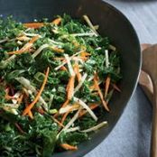 Kale Salad with Root Vegetables and Apple