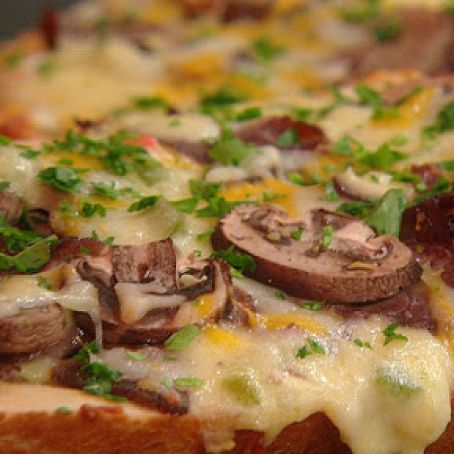 Philly Cheesesteak French Bread Pizza