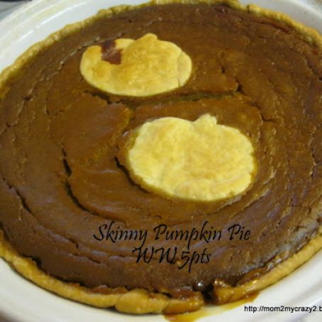 Skinny Pumpkin Pie (WW 5 pts)