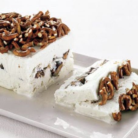 Peanut Butter Cup and Pretzel Terrine