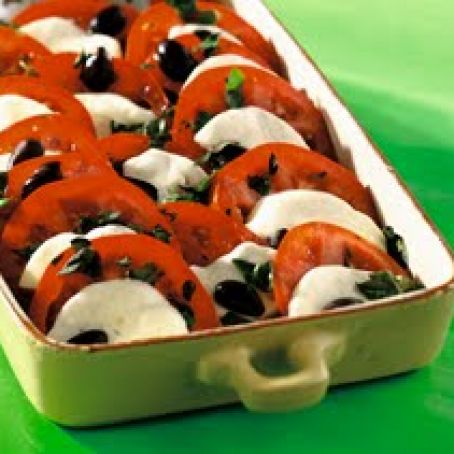 Summer Tomatoes with Warm Fresh Mozzarella