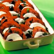 Summer Tomatoes with Warm Fresh Mozzarella