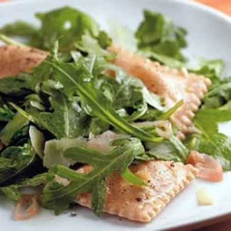 Ravioli with Arugula & Pecorino