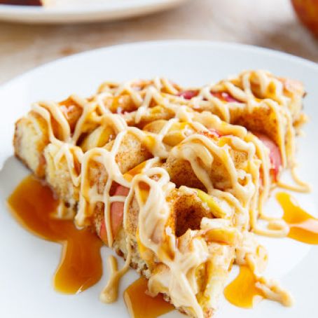 Apple Cinnamon Spiral Bread with Caramel Cream Cheese Frosting