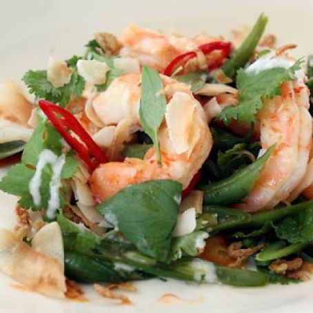 Malaysian prawn salad