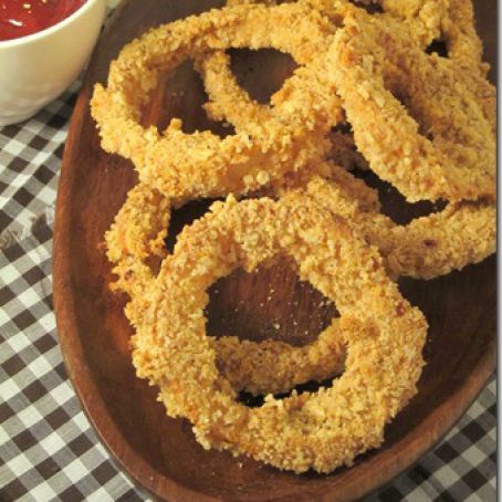Super Crunchy Gluten-Free Vegan Baked Onion Rings