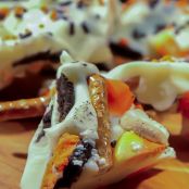 Halloween Cookie & Candy Corn Bark