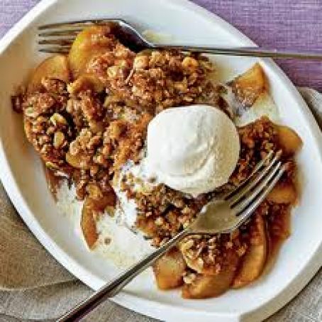 Crispy Nut Cobbler-Top Crumble