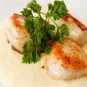Seared Scallops with Cauliflower Puree