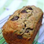 Whole-Wheat Zucchini Bread with Cinnamon & Dark Chocolate Chunks