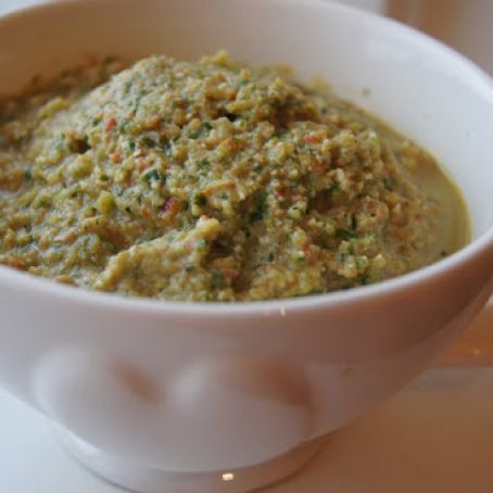 Roasted Vegan Zucchini Pesto Dip