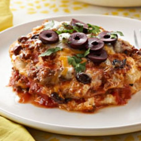 Slow-Cooker Enchilada Lasagna