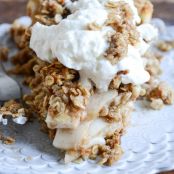 Cider Bourbon Apple Pie with Oatmeal Cookie Crumble