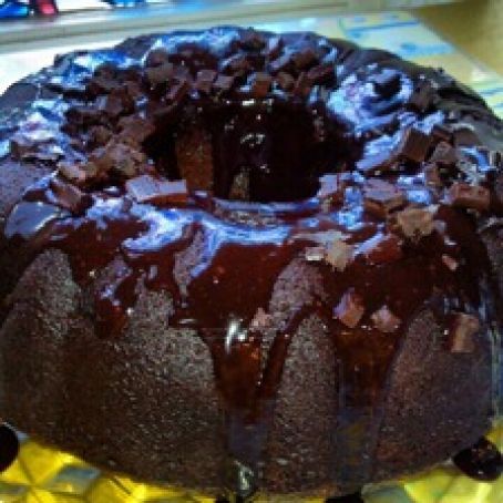 Dark Chocolate Cherry Cake