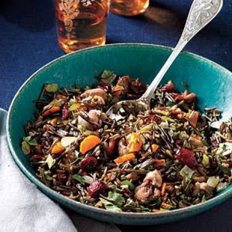 Wild Rice Dressing with Roasted Chestnuts & Cranberries