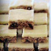Oat Squares with White Chocolate Frosting