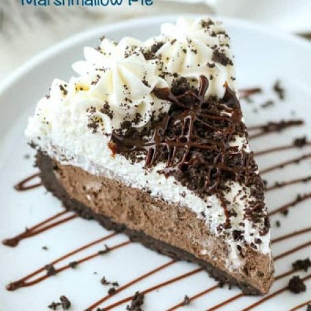 No-Bake Chocolate Marshmallow Pie