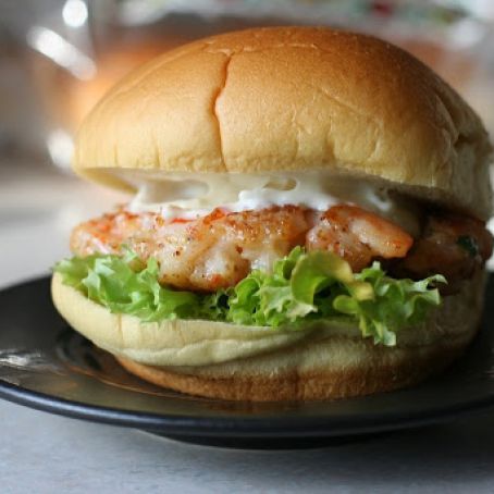 SHRIMP****Shrimp Burgers with Old Bay Mayo