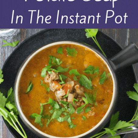 Instant Pot Hamburger Potato Soup