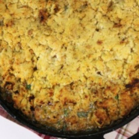 Leftover Turkey and Stuffing Pie (Michael Symon - The Chew)