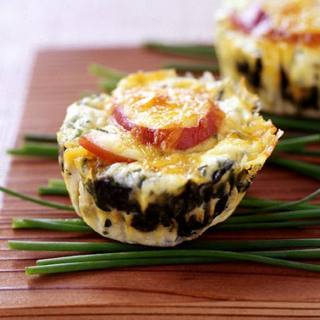 Bacon, Egg and Spinach Breakfast Stacks - Weight Watchers