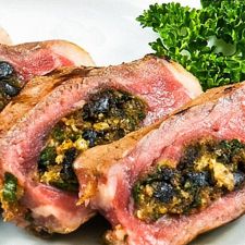 Black Garlic Stuffed Steak