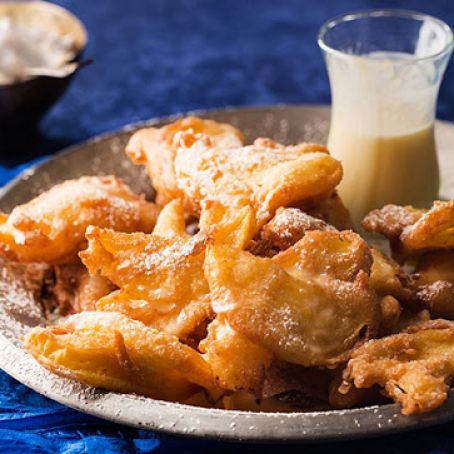 APPLE FRITTERS WITH ORANGE GLAZE