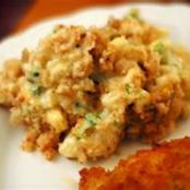 Cauliflower Cheddar Gratin with Horseradish Crumbs