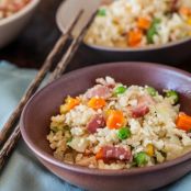 Cauliflower Bacon Fried Rice - low carb
